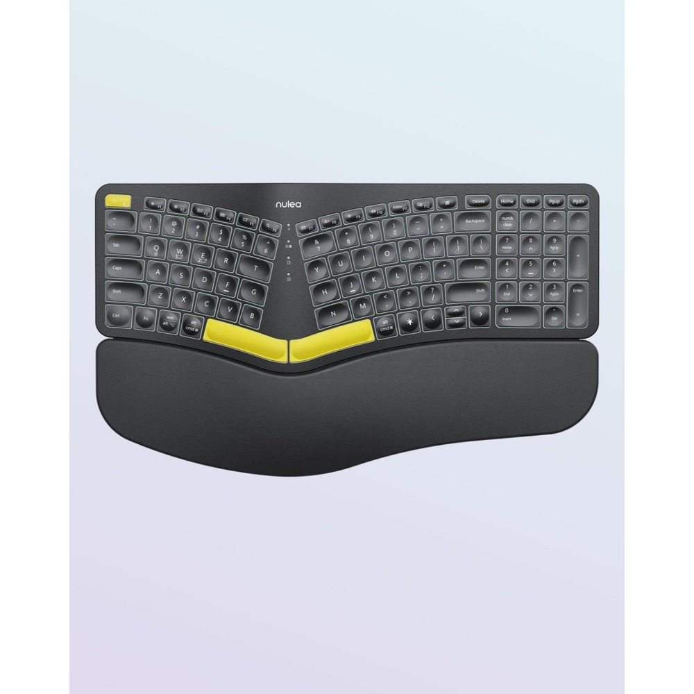 Nulea RT05 Ergonomic Wireless Keyboard Bluetooth 2.4G Split Design Black HD315